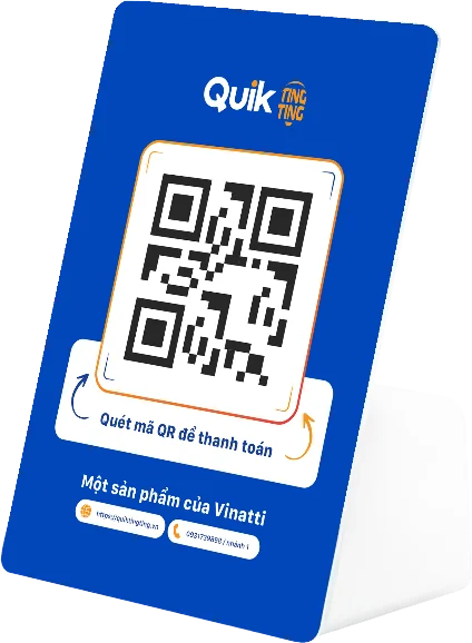 Quik Ting Ting B003 flat-stand static QR soundbox