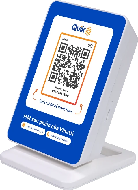 Quik Ting Ting dynamic QR soundbox with color screen